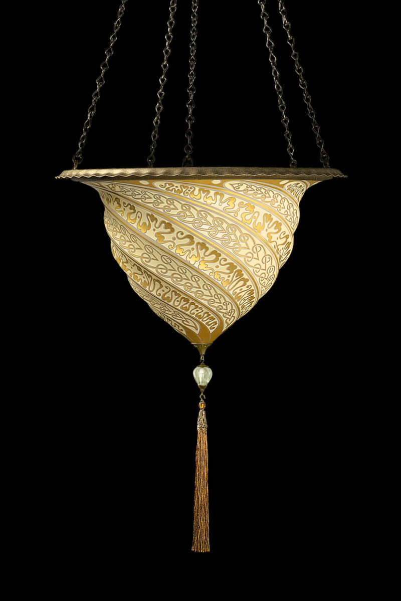 Fortuny Samarkanda gold glass lamp