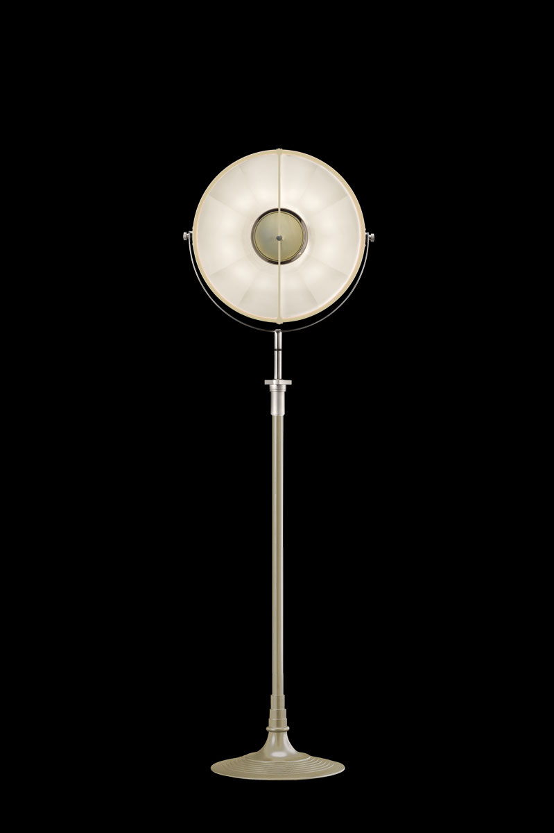 Lámpara de pie Fortuny Atelier 41 color de cuarzo y blanco