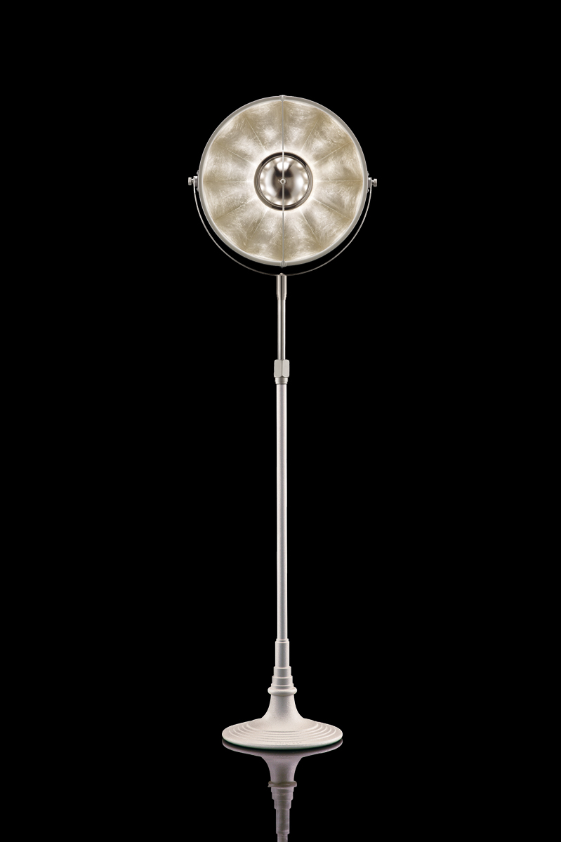 Fortuny lamp Studio 1907 Atelier 32 white and silver