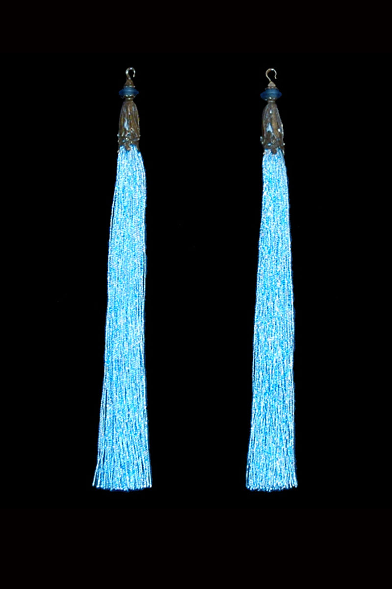 Venetia Studium couple of baby blue hook tassels