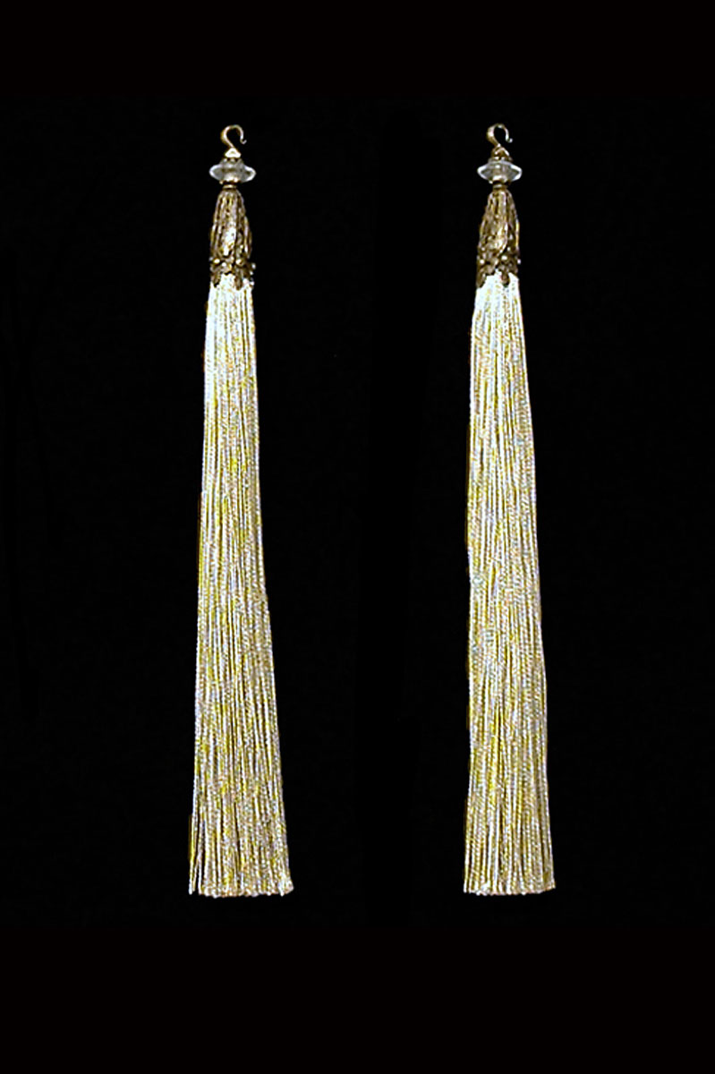 Venetia Studium couple of beige hook tassels