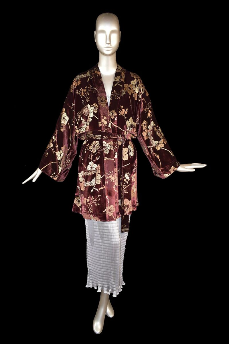 Fortuny printed velvet kimono