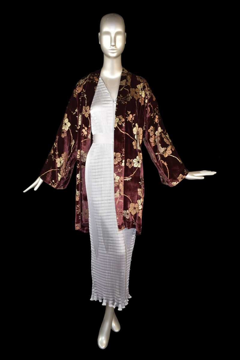 Fortuny printed velvet kimono