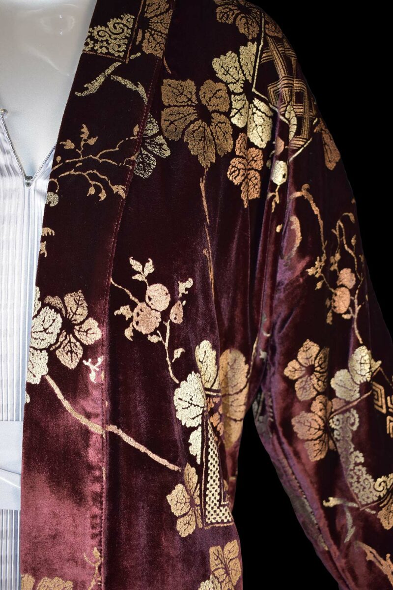 Fortuny printed velvet kimono