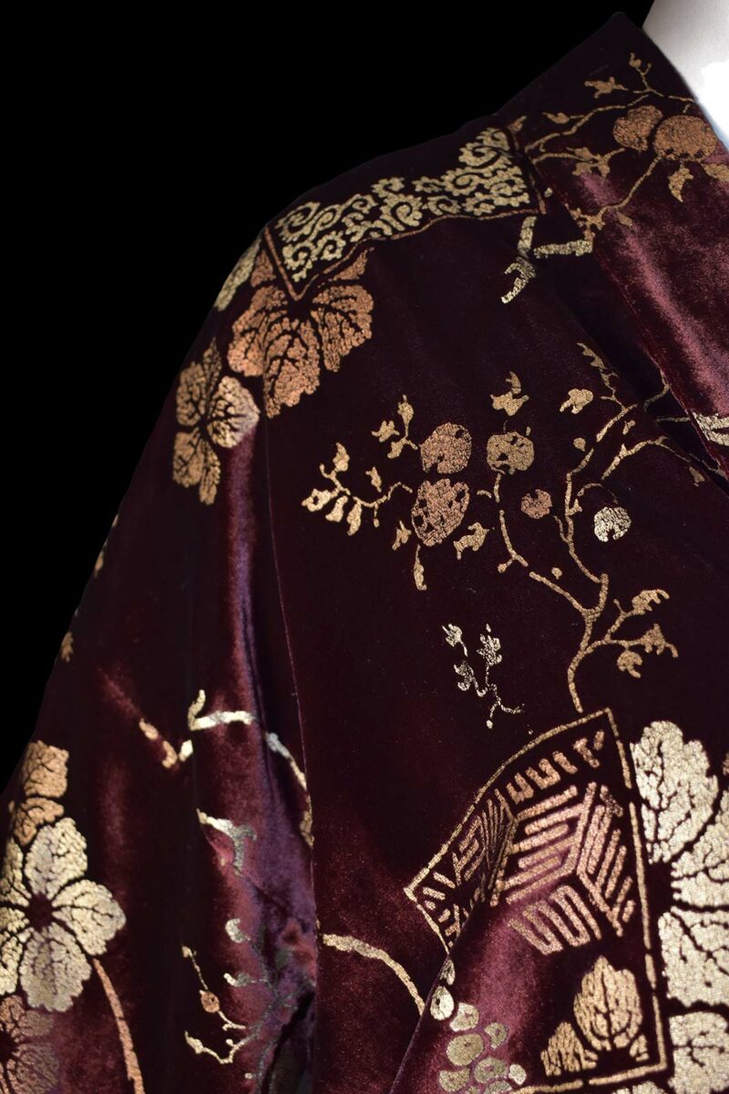 Fortuny printed velvet kimono