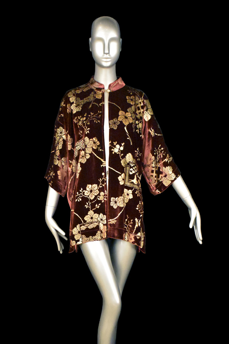 Kimono Fortuny Isabel de terciopelo estampado