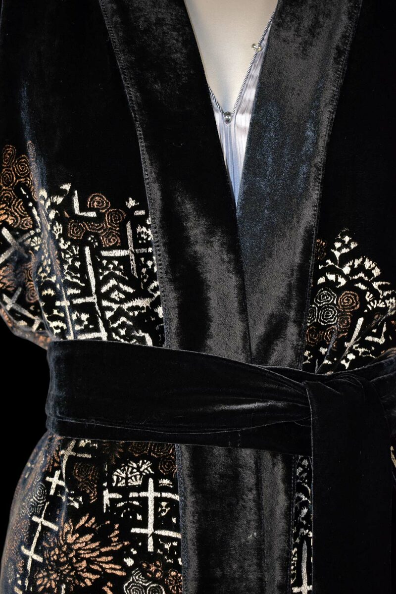 Fortuny printed velvet kimono
