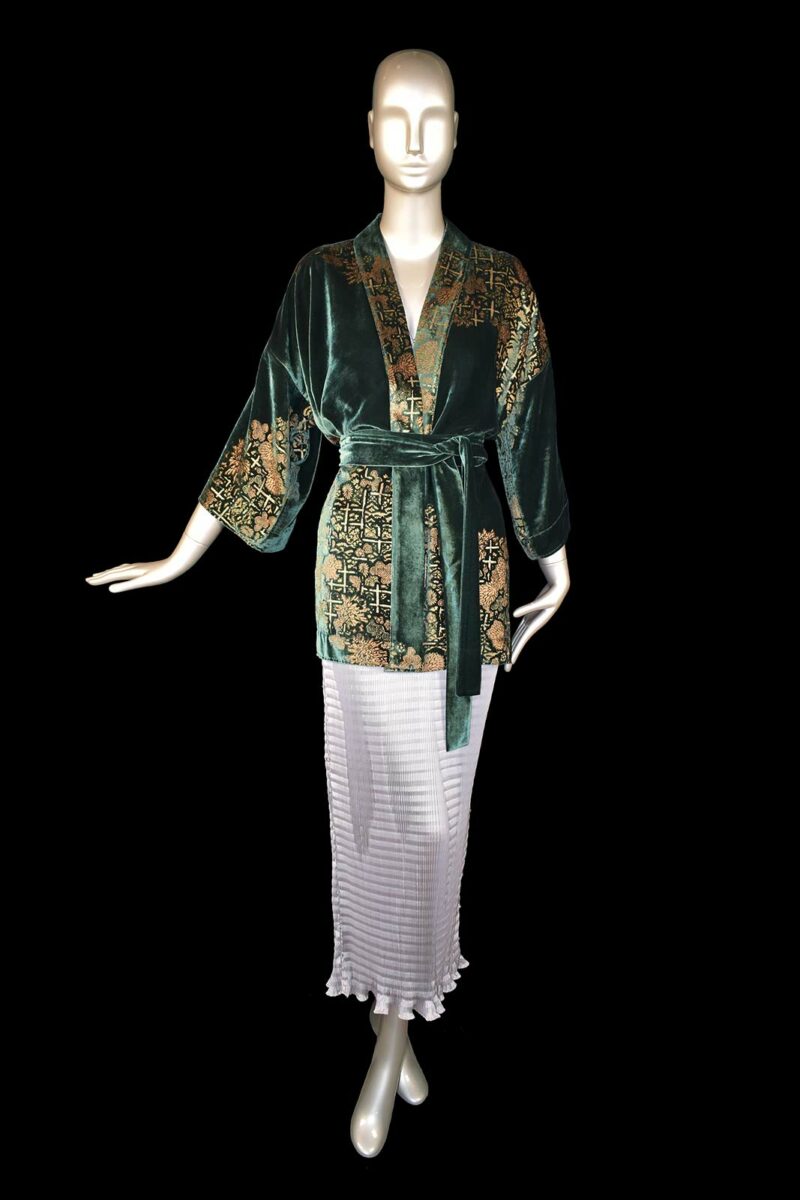 Fortuny printed velvet kimono