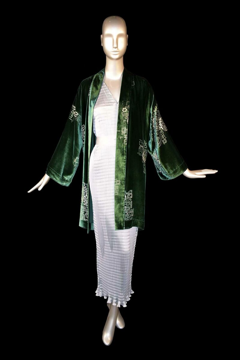 Fortuny printed velvet kimono