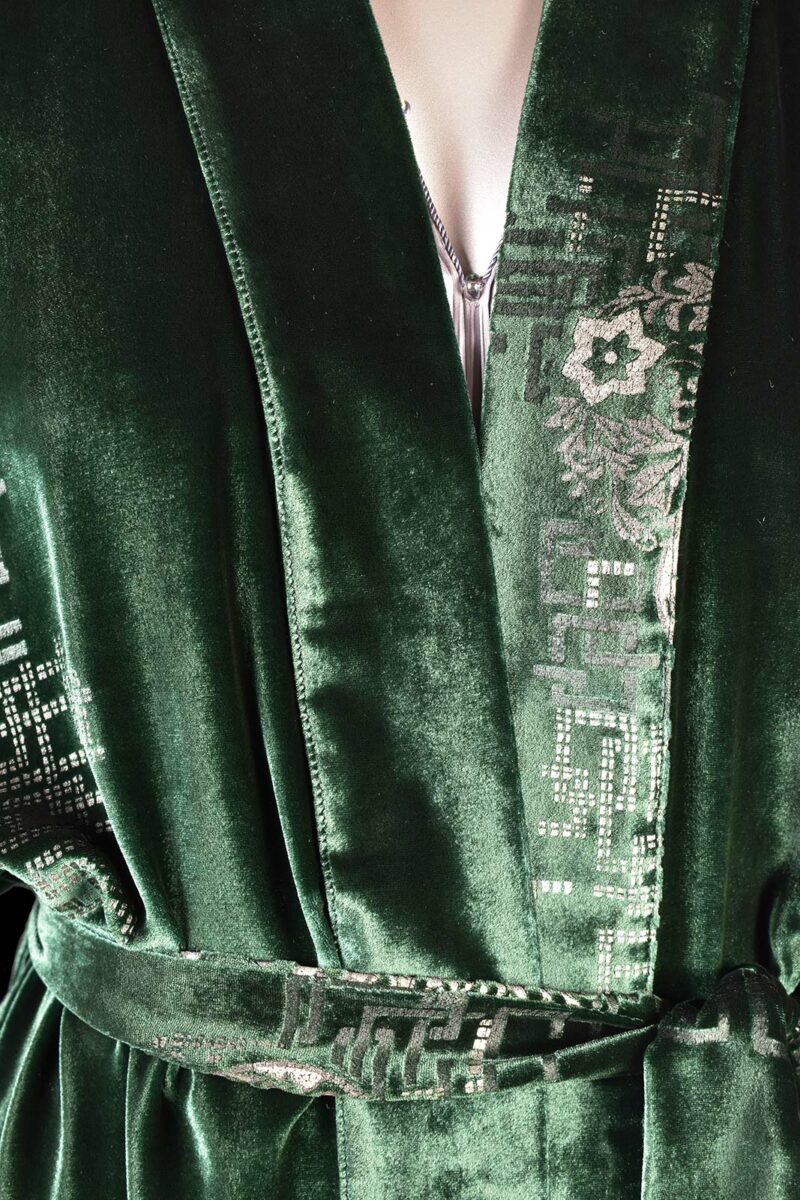 Fortuny printed velvet kimono