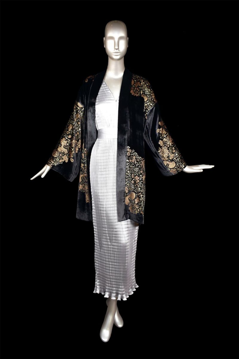 Fortuny printed velvet kimono