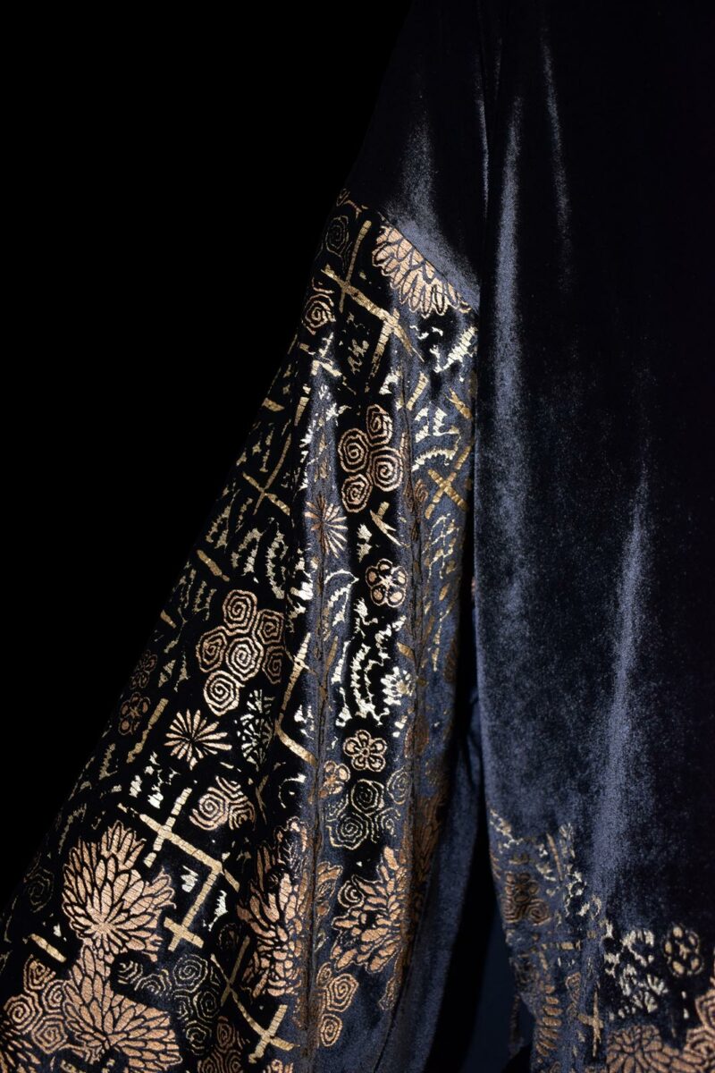 Fortuny printed velvet kimono