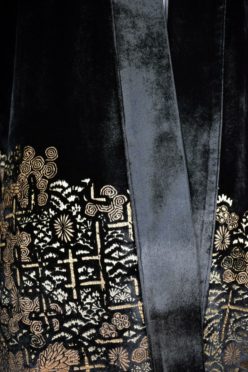 Fortuny printed velvet kimono