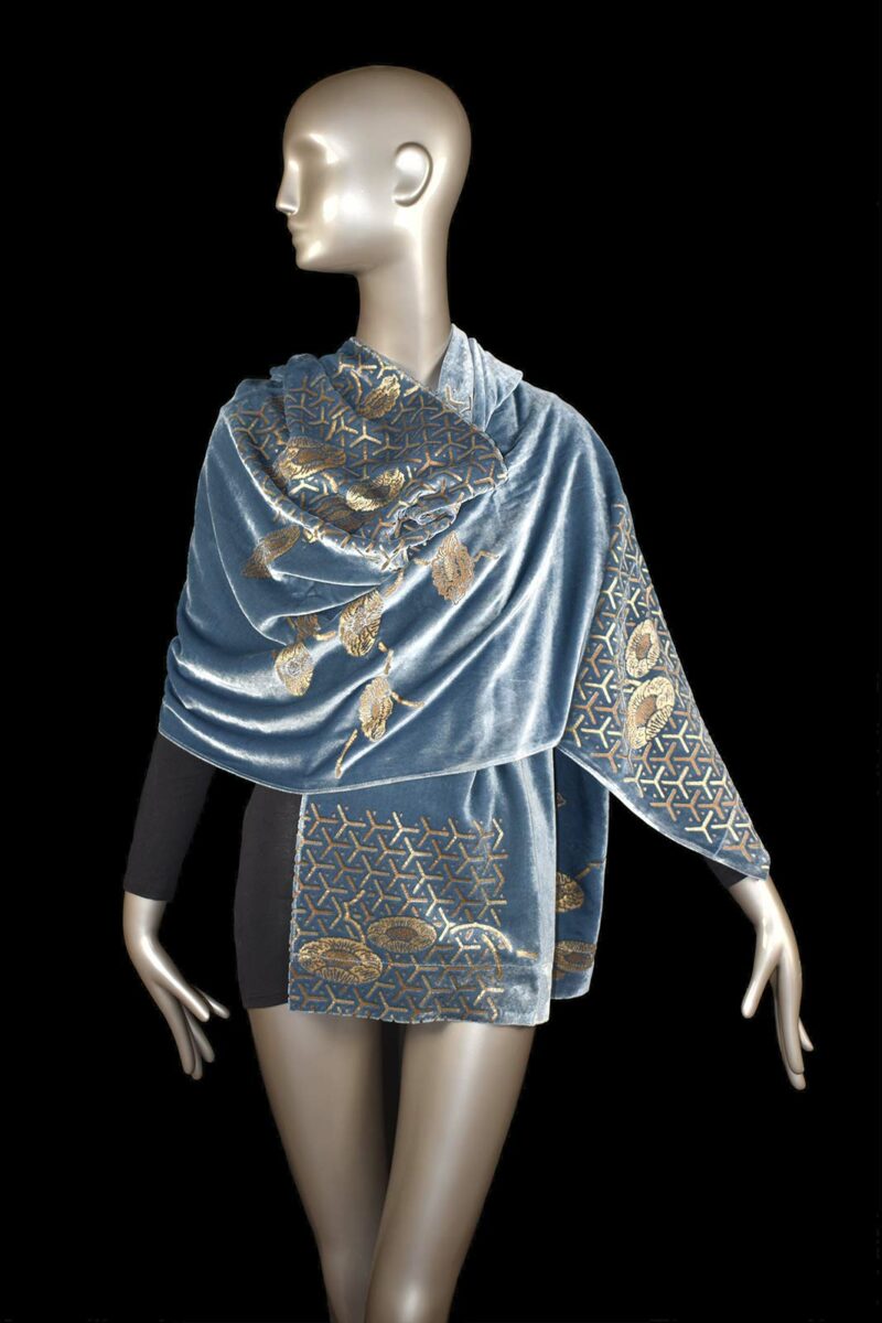 Fortuny printed velvet shawl