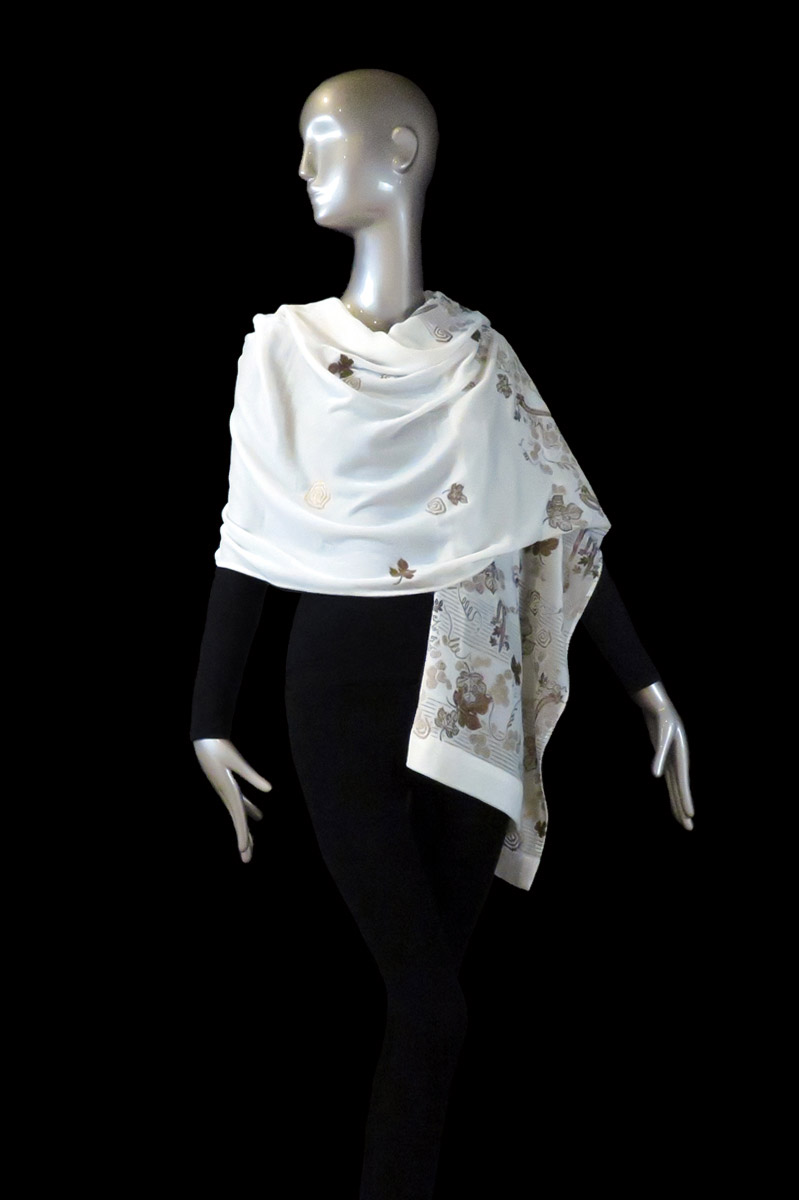 Fortuny printed velvet shawl