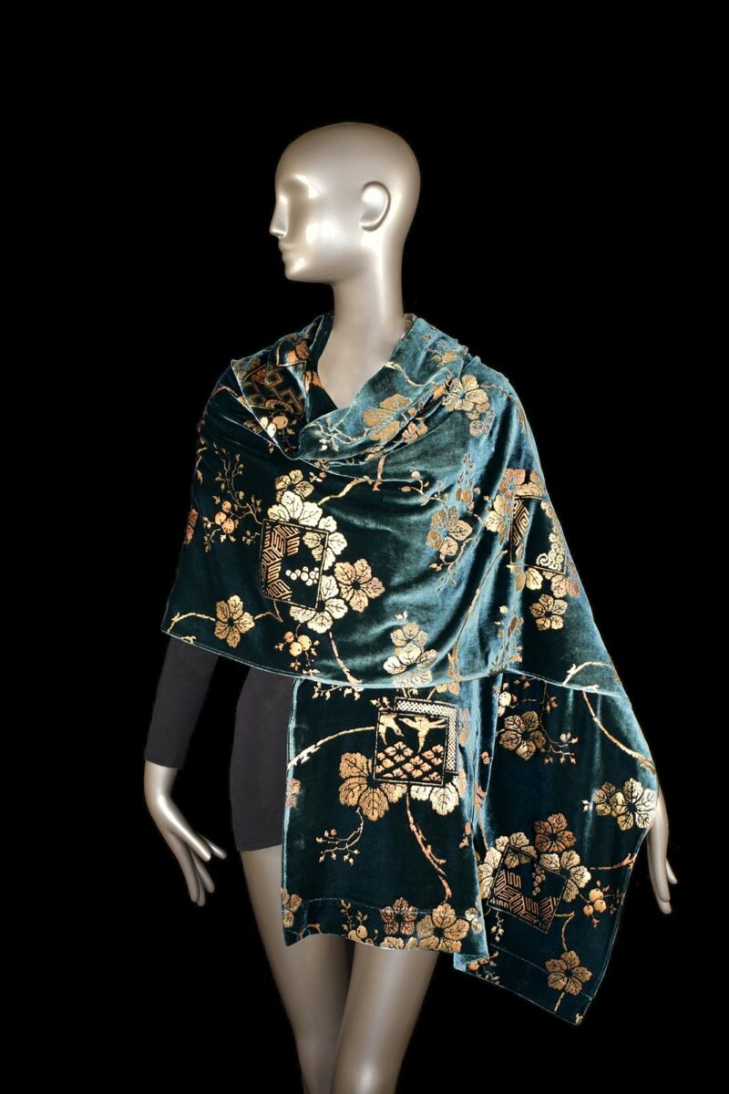 Fortuny printed velvet shawl