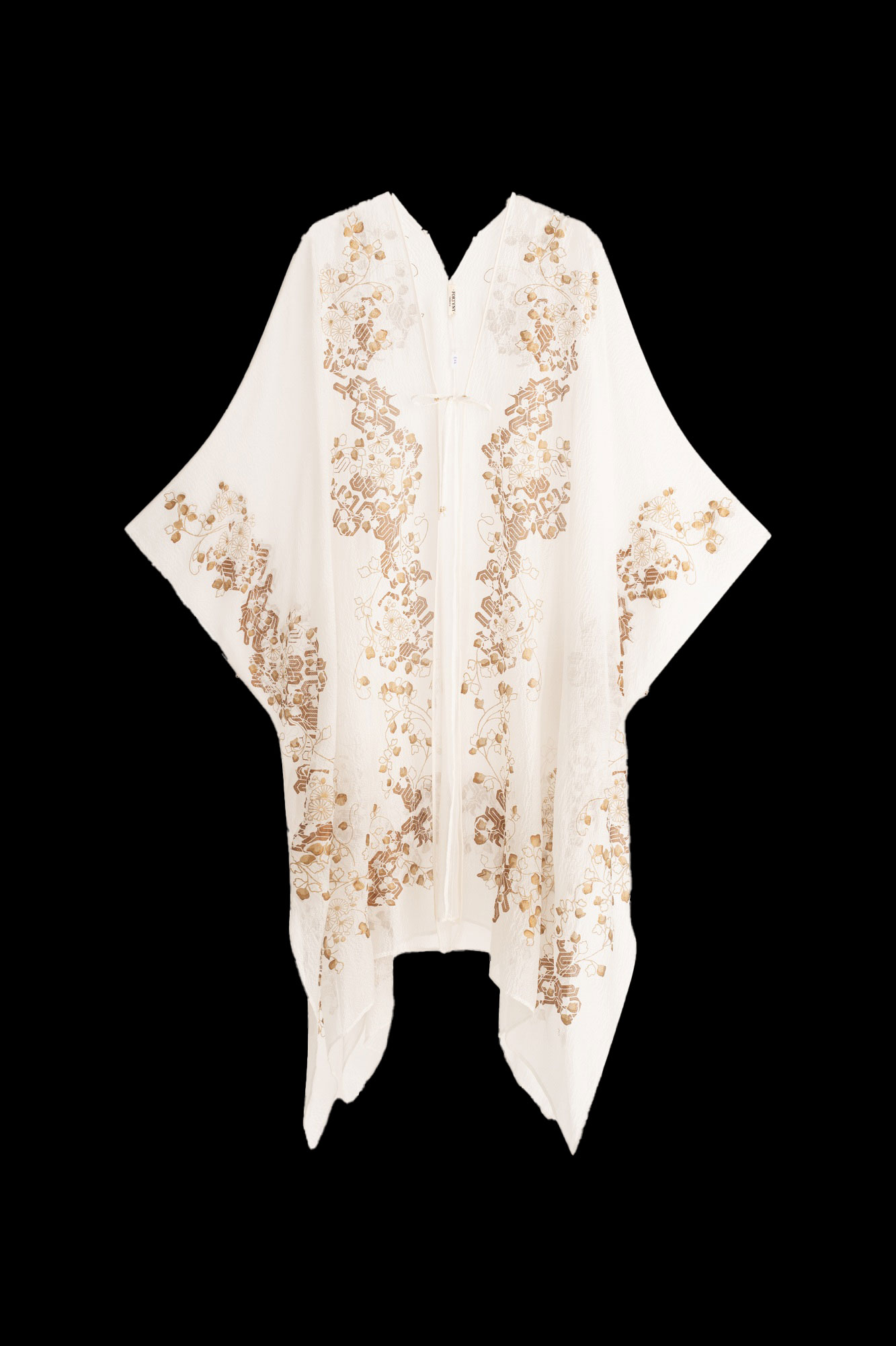 Esther Abrigo de Noche en Crepé Georgette | Ramage Blanco