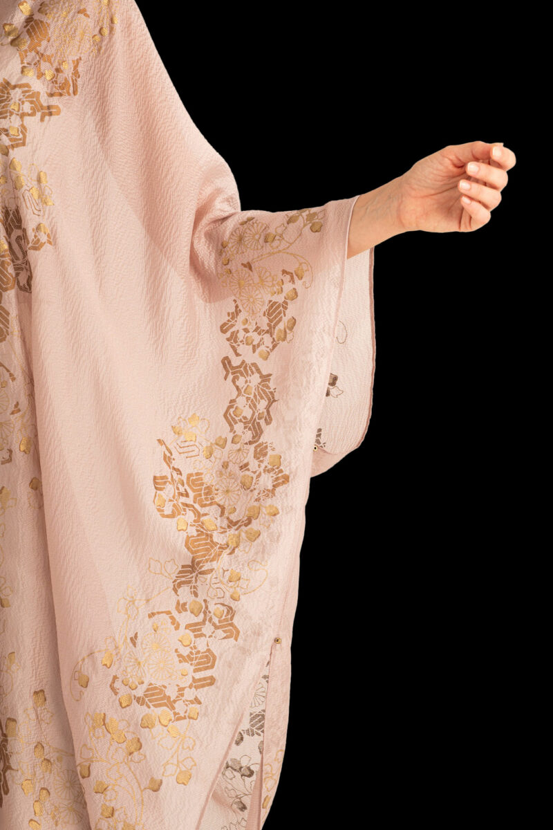 Esther Abrigo de Noche en Crepé Georgette | Ramage Malva