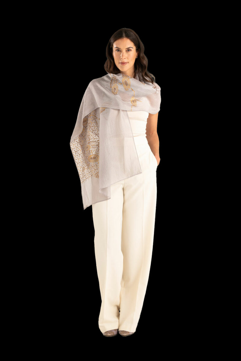 Fular en Crepé Georgette | Japan Marron glacé