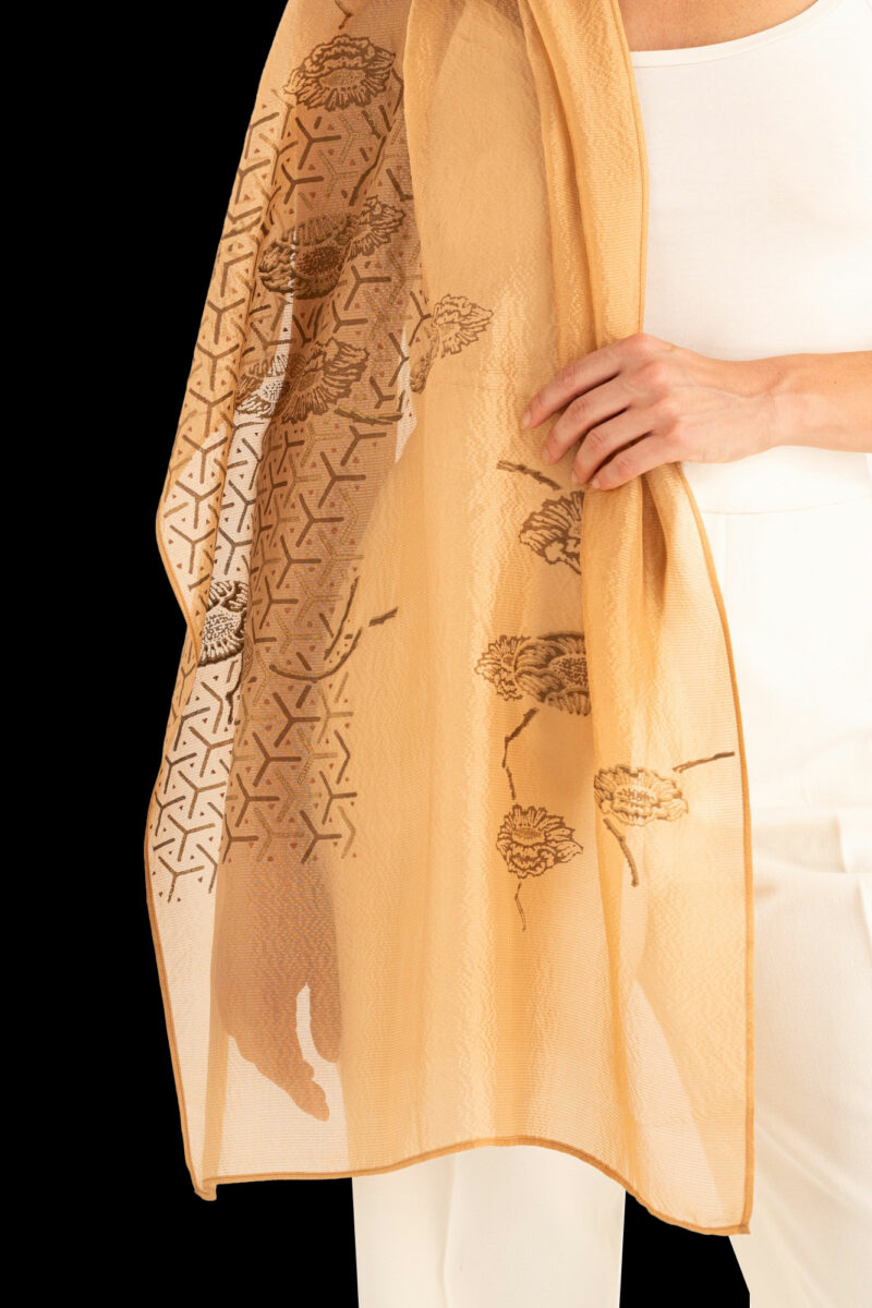 Fular en Crepé Georgette | Japan Bisque claro