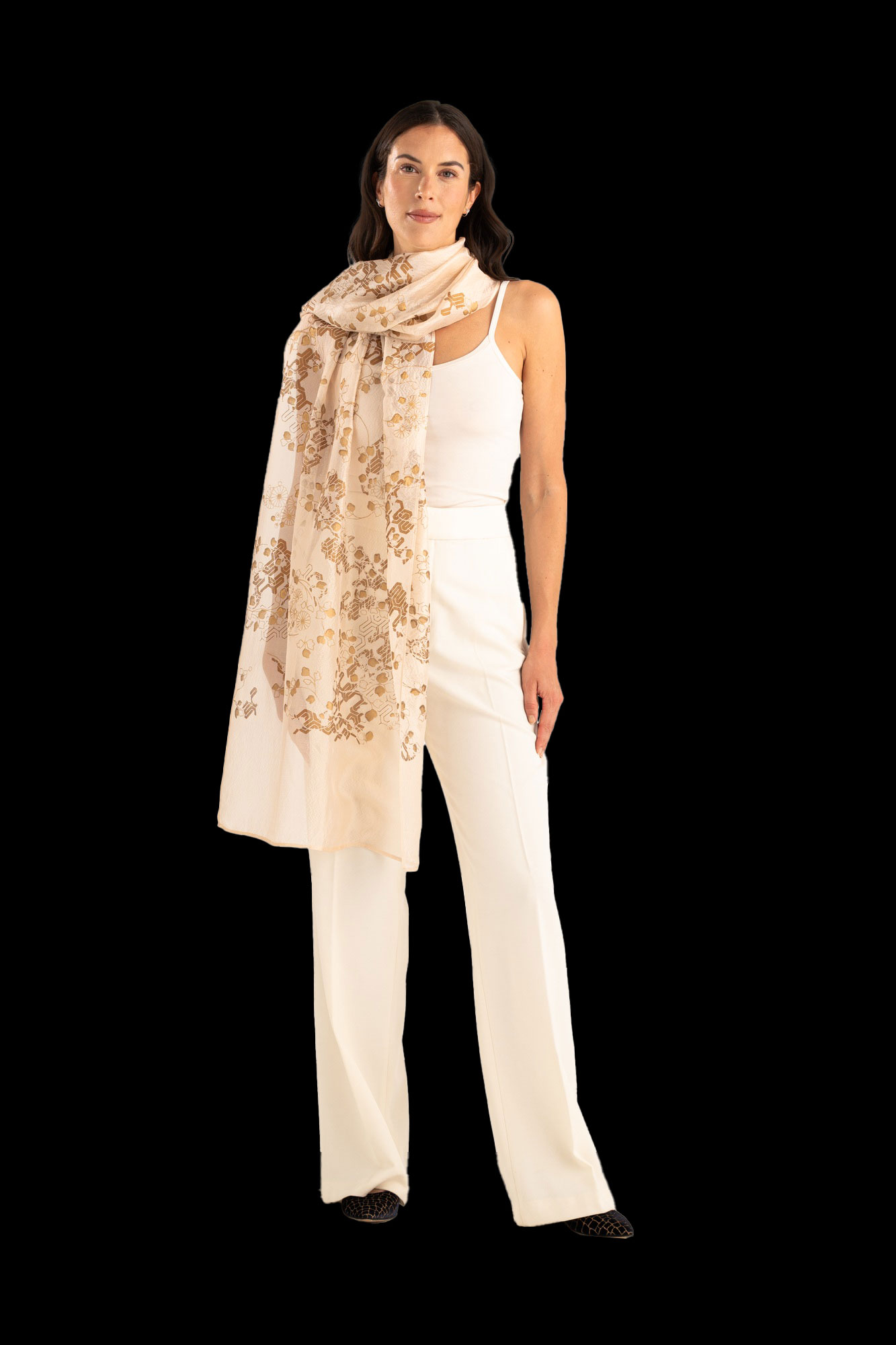 Fular en Crepé Georgette | Ramage Melocotón